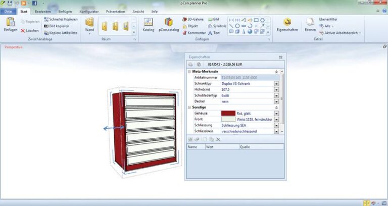 Schrankkonfiguration